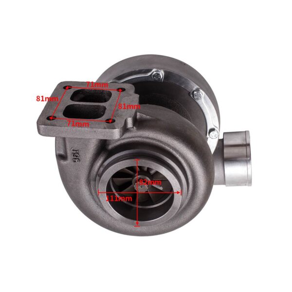 Maxpeedingrods GT45 T4 Upgrade Racing Turbo charger - imagine 2