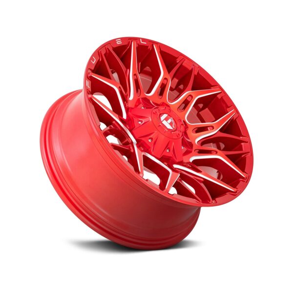 FUEL® - D771 TWITCH 1PC Candy Red with Milled Accents - imagine 3